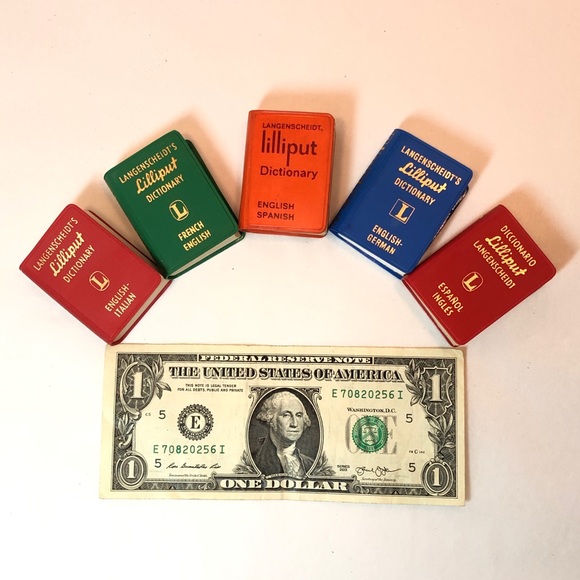 5 Lilliput Dictionaries - Langenscheidt's - Picture 2 of 4
